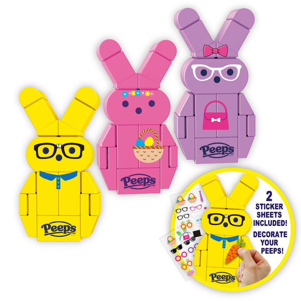 3-Pack Bunnies (Yellow, Purple, Pink)