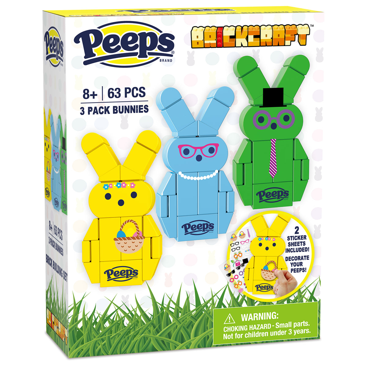 3-Pack Bunnies (Blue, Green, Yellow)