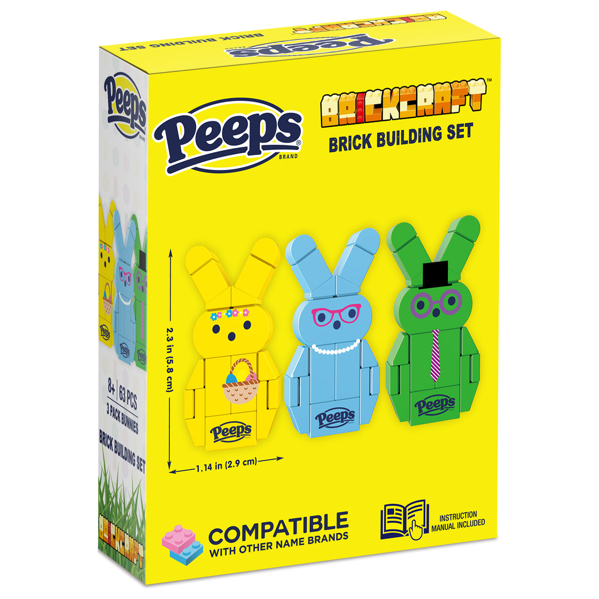 3-Pack Bunnies (Blue, Green, Yellow)